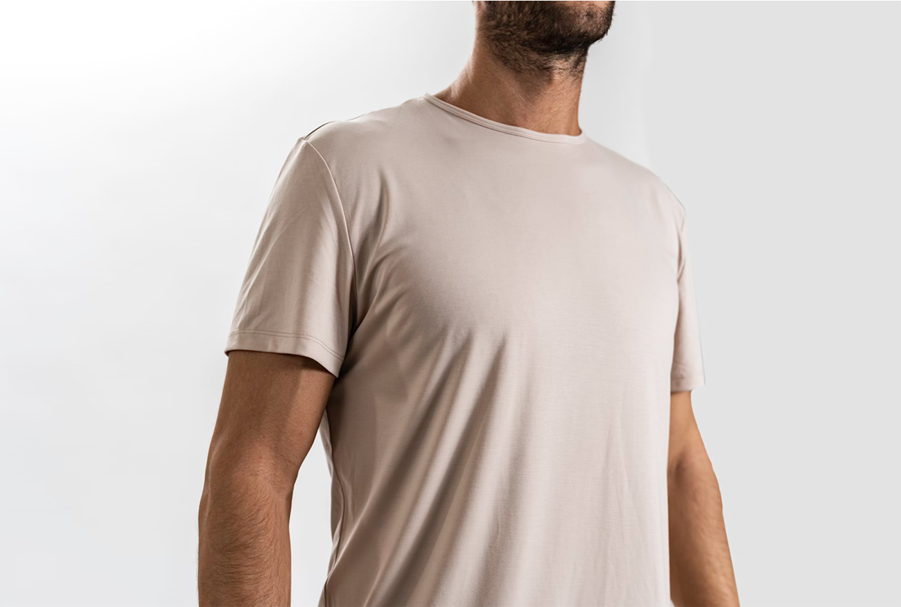 Beige T-shirt Wide Image